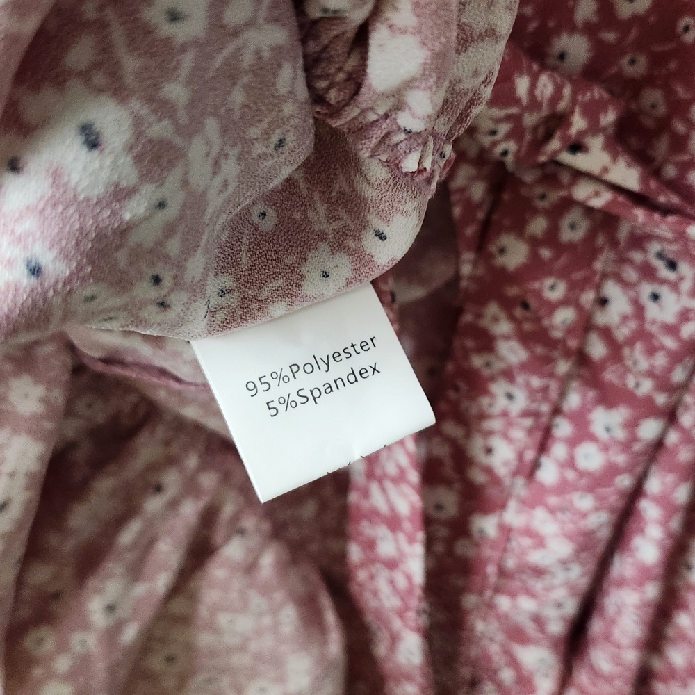 Floral Pink Wrap Dress - Picture 6 of 6